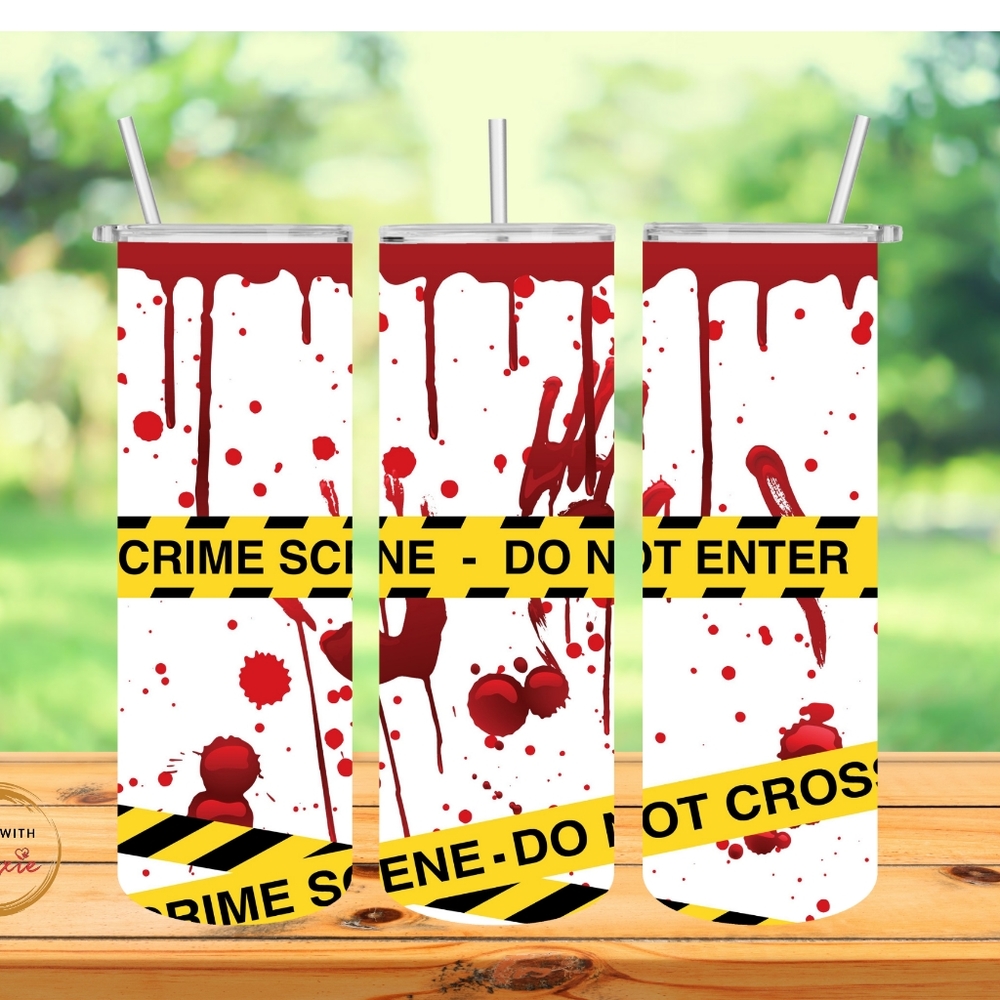 Crime scene 20oz tumbler